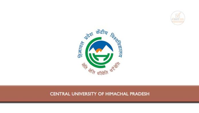 Central University of Himachal Pradesh Recruitment 2025