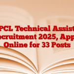 NSPCL Technical Assistant Recruitment 2025 Apply Online for 33 Posts