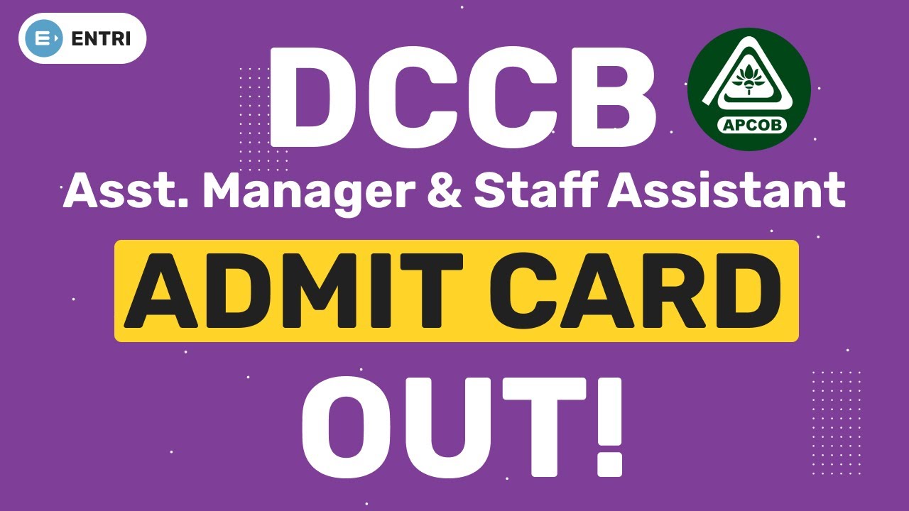 Srikakulam DCCB Assistant Manager and Staff Assistant/Clerks Recruitment 2025 Admit Card, Exam Details, and Preparation Tips