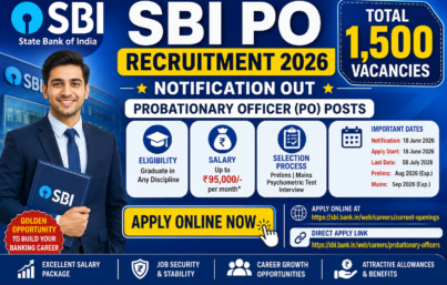 SBI PO Recruitment 2026 Notification Out for 1,500 Posts: Eligibility, Salary & Apply Online