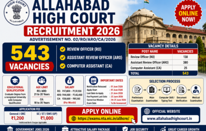 Allahabad High Court Recruitment 2026: Apply Online for 543 RO, ARO and Computer Assistant Posts