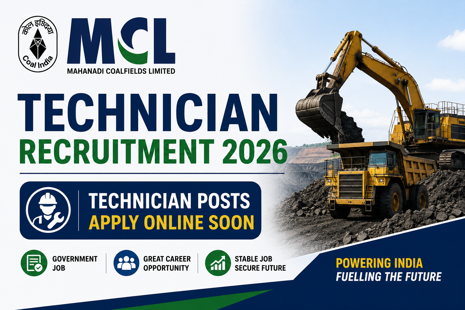 MCL Technician Recruitment 2026: Apply Online for 350 Technician (Electrician) Posts