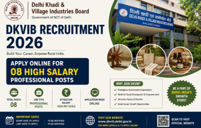 Delhi Khadi & Village Industries Board (DKVIB) Recruitment 2026: Apply Online for 08 High Salary Professional Posts