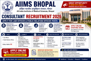 AIIMS Bhopal Consultant Recruitment 2026