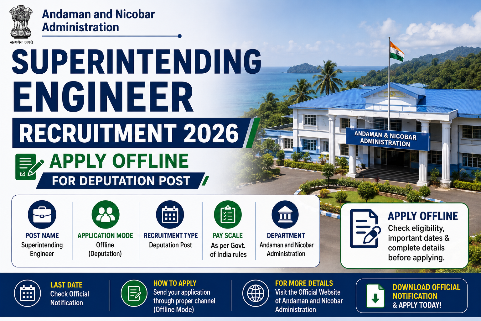 Andaman Recruitment, APWD Recruitment, Engineering Jobs, Government Jobs, Sarkari Naukri 2026