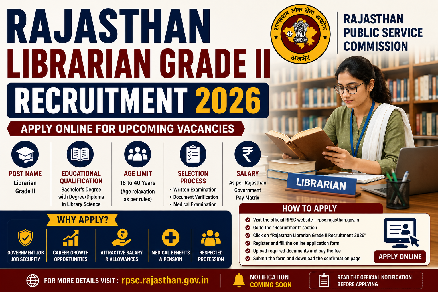 Rajasthan Librarian Grade II Recruitment 2026