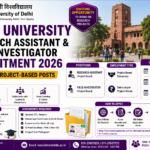 Delhi University Research Assistant Recruitment 2026