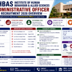 IHBAS Administrative Officer Recruitment 2026