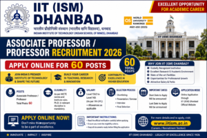 IIT ISM Dhanbad Associate Professor Recruitment 2026