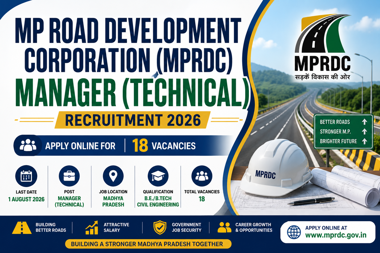 MPRDC Manager (Technical) Recruitment 2026