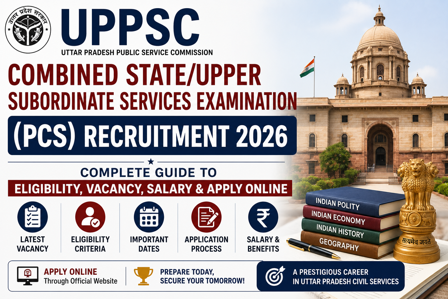 UPPSC Combined State Upper Subordinate Services Examination 2026