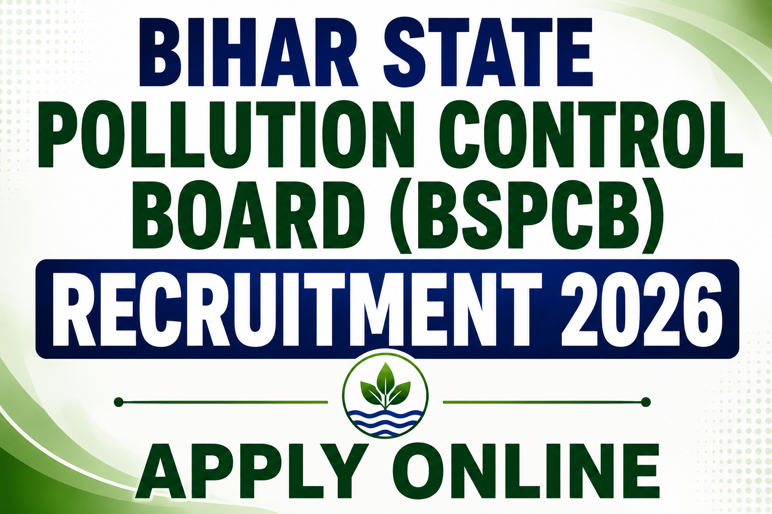 Bihar State Pollution Control Board Recruitment 2026