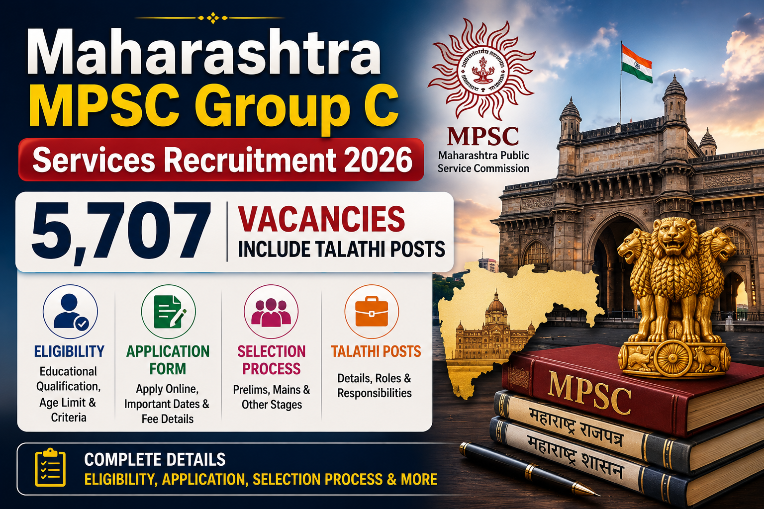 Maharashtra MPSC Group C Services Recruitment 2026