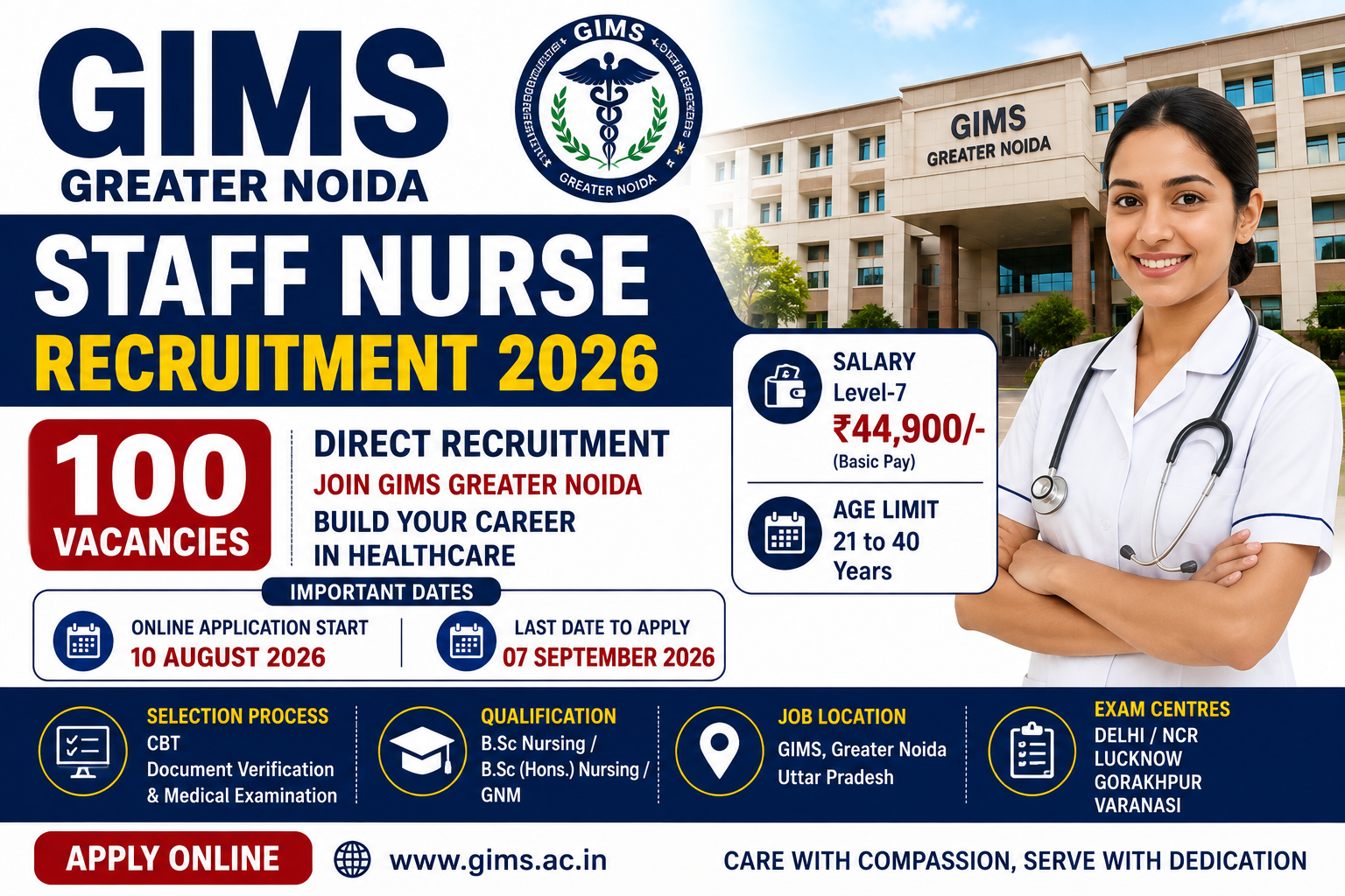GIMS Staff Nurse Recruitment 2026