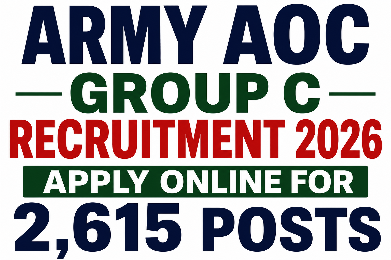 Army AOC Group C Recruitment 2026