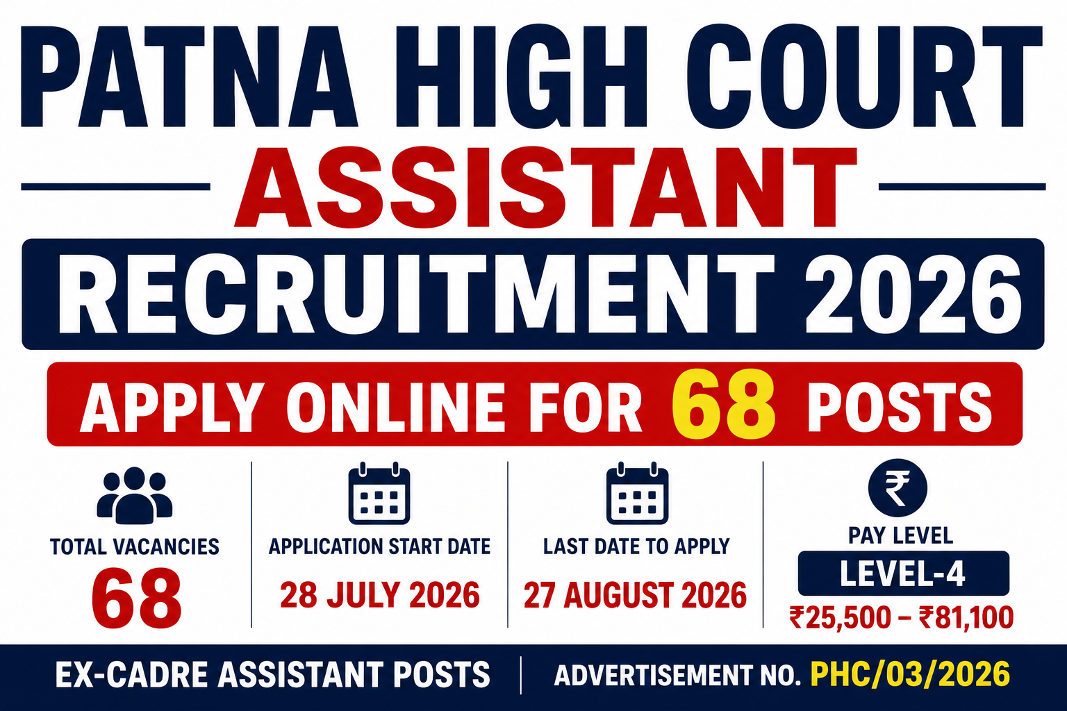 Patna High Court Assistant Recruitment 2026