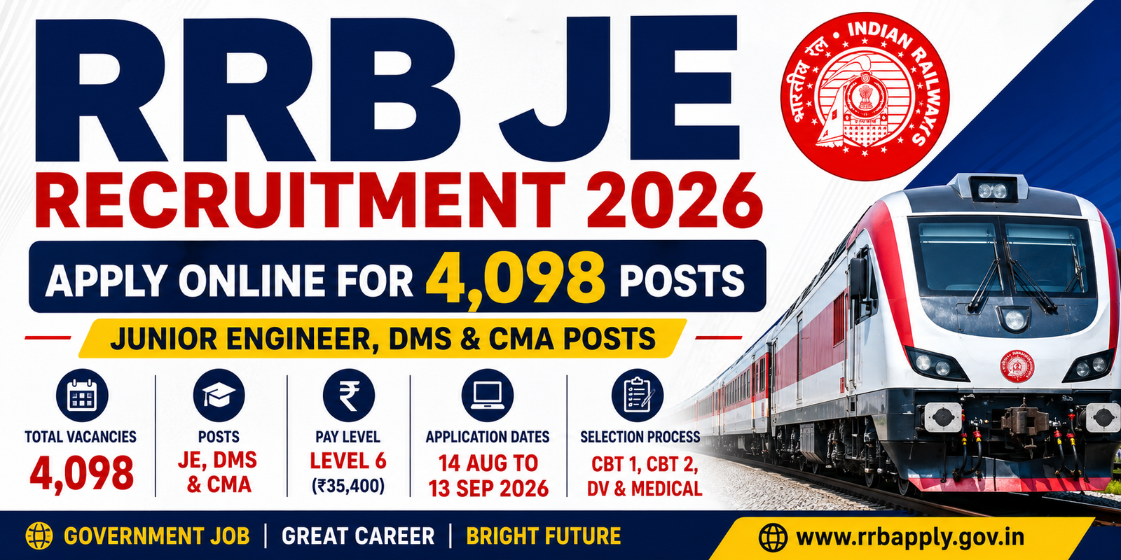 RRB JE Recruitment 2026