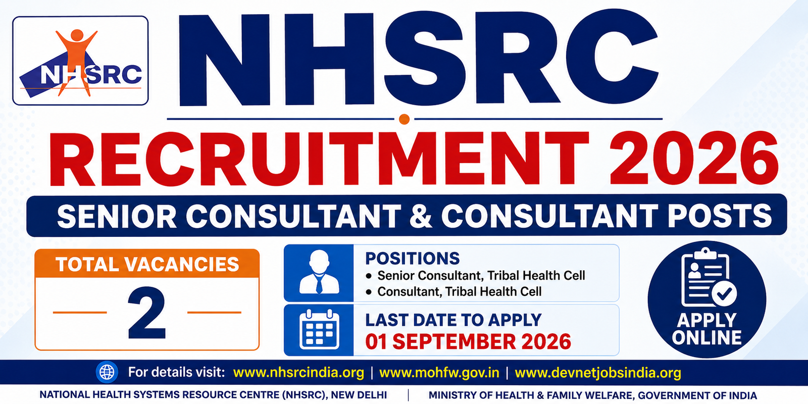 NHSRC Recruitment 2026