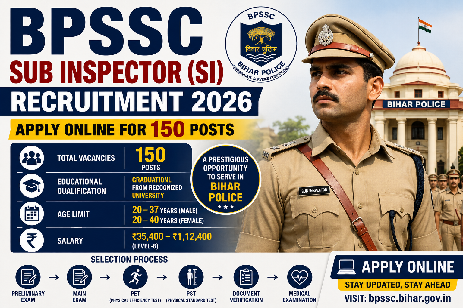 BPSSC Sub Inspector Recruitment 2026