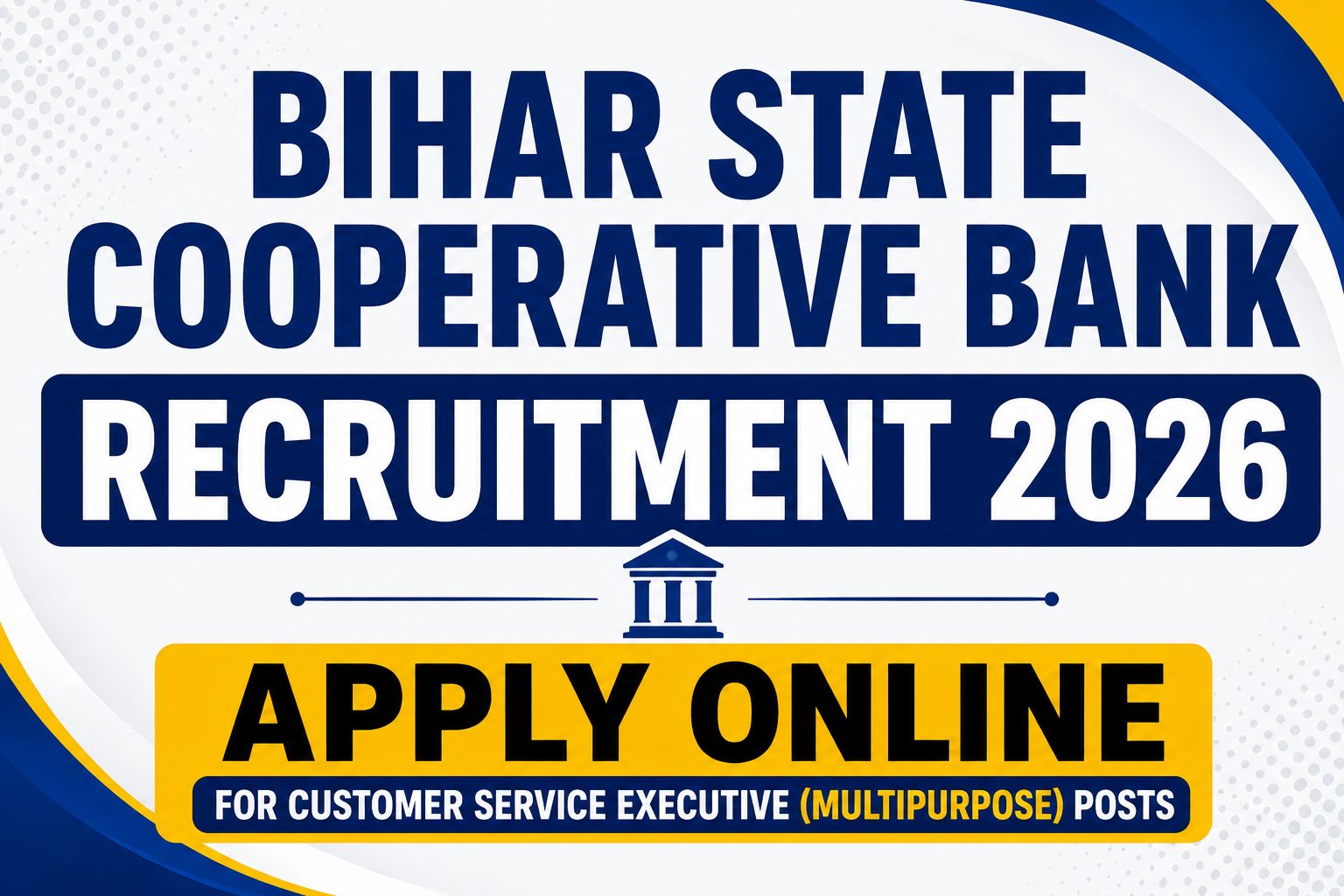 Bihar State Cooperative Bank Recruitment 2026