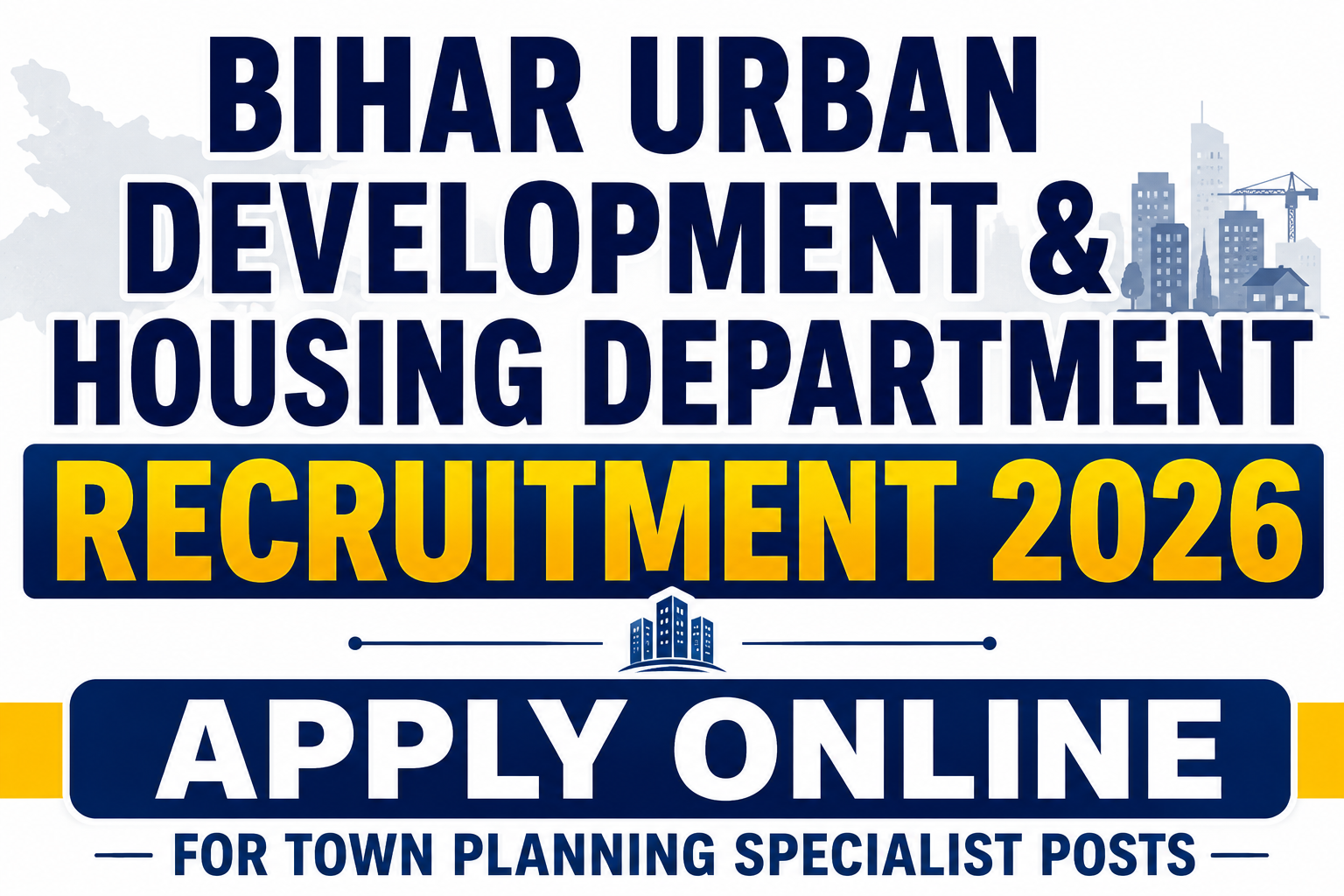 Bihar UDHD Town Planning Specialist Recruitment 2026