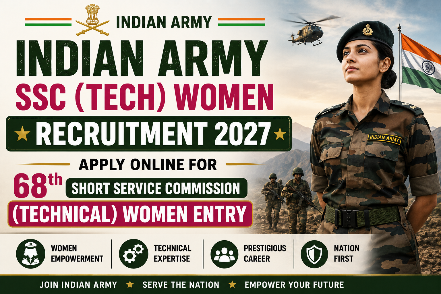 Indian Army SSC (Tech) Women Recruitment 2027