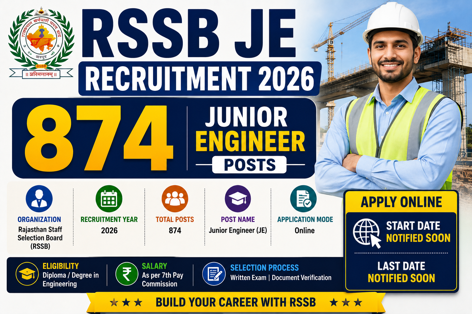 RSSB JE Recruitment 2026