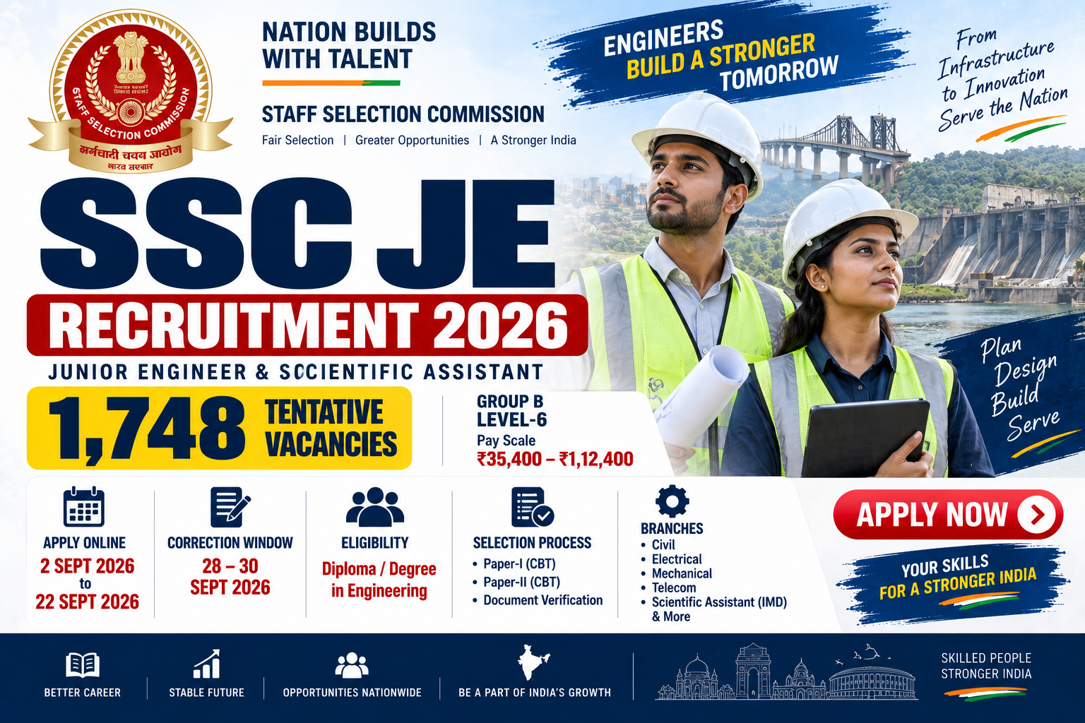 SSC JE Recruitment 2026