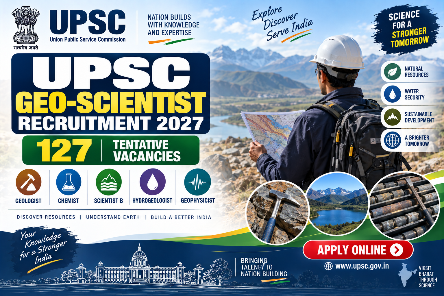 UPSC Geo-Scientist Recruitment 2027